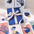 Our Art Print & Postcard Gift Set pairs our best selling Shoreline prints with our matching Shoreline colourful postcards. A perfect art and stationery gift for beach lovers and those who love the sea.