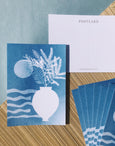 On the Terrace Coastal Postcard Set of 10, summer holiday postcard set