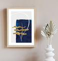 Blue Shoreline No.3 Coastal Print