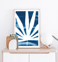 Tropical Palm Leaf Cyanotype Print