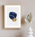 Abstract Pebbles No.2 Coastal Print