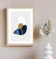 Abstract Pebbles No.3 Coastal Print