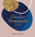 Shoreline, Set of 5 Postcards in a Kraft String Tie Envelope, Thankyou Postcards, Birthday Postcards, A6 Postcards