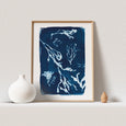 Bream Cove Falmouth Cyanotype Coastal Wall Art Print
