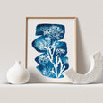 Tideline Seaweed Cyanotype Print by Paper Birch