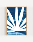 Tropical Palm Leaf Cyanotype Print by Paper Birch