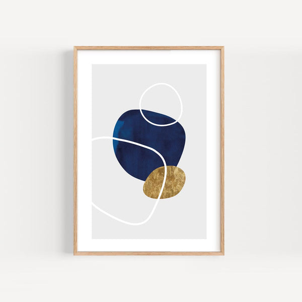 Abstract Pebbles No.2 Print by Paper Birch