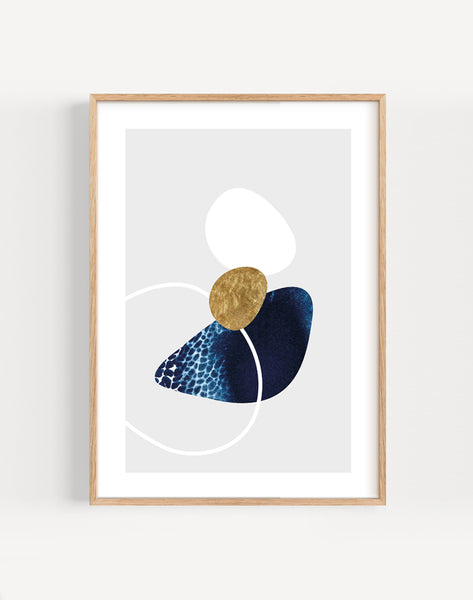 Abstract Pebbles No.3 Print by Paper Birch