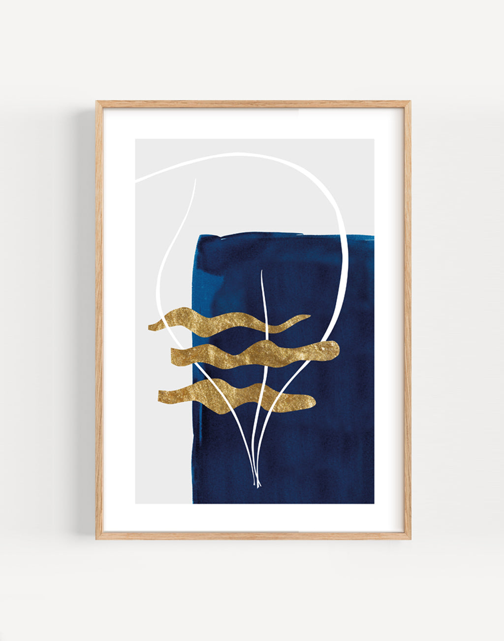 Blue Shoreline No.3 Print by Paper Birch