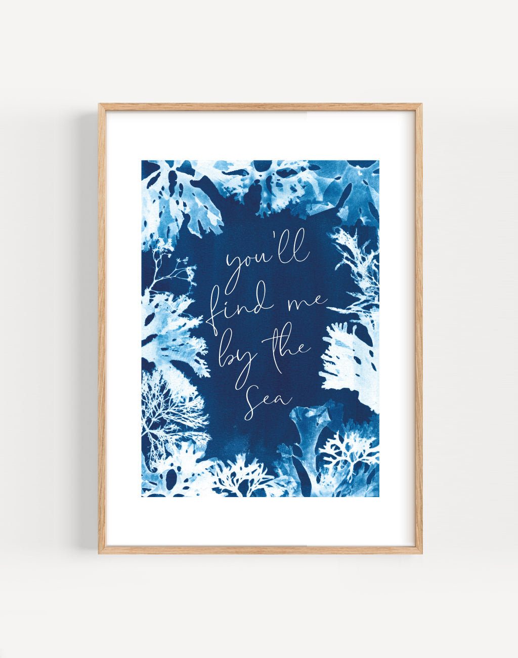 By the Sea Cyanotype Print by Paper Birch