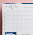 Paper Birch Monthly Planner, Printable Download PDF