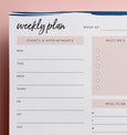 Paper Birch weekly planner printable template