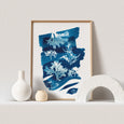 Cyanotype Seaweed Tideline || Wall Decor