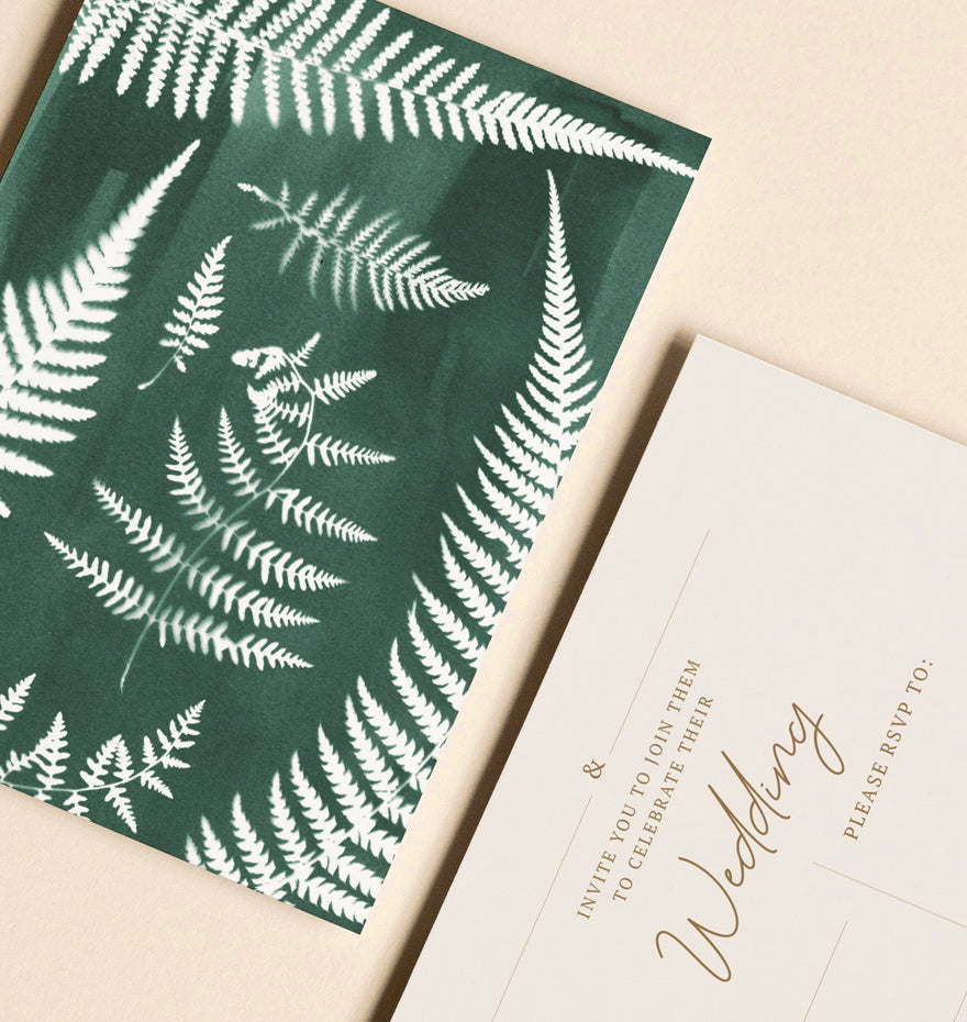 Fern wedding invitation | Honestweddingadvice.com